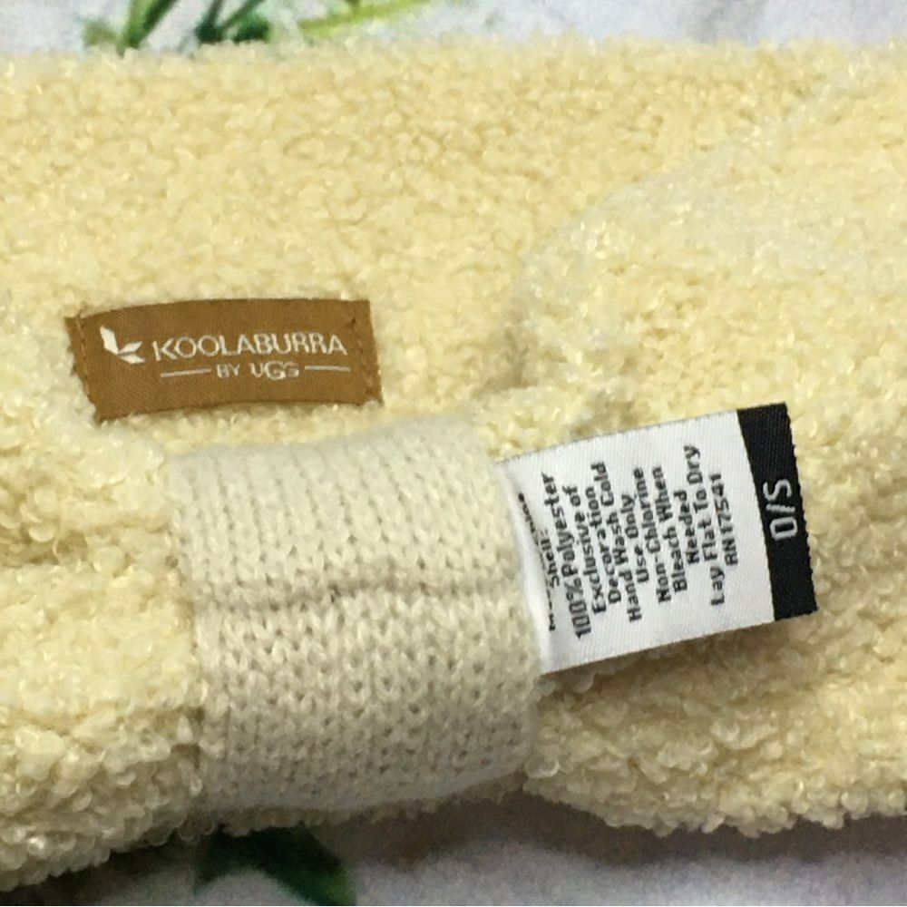 Koolaburra by UGG women’s earmuffs headband teddy bear material cozy warm new - Picture 4 of 5